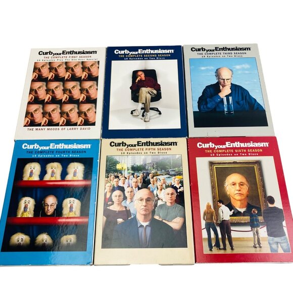 Curb Your Enthusiasm DVD Set Seasons 1-6 Very Good Condition - Picture 1 of 2